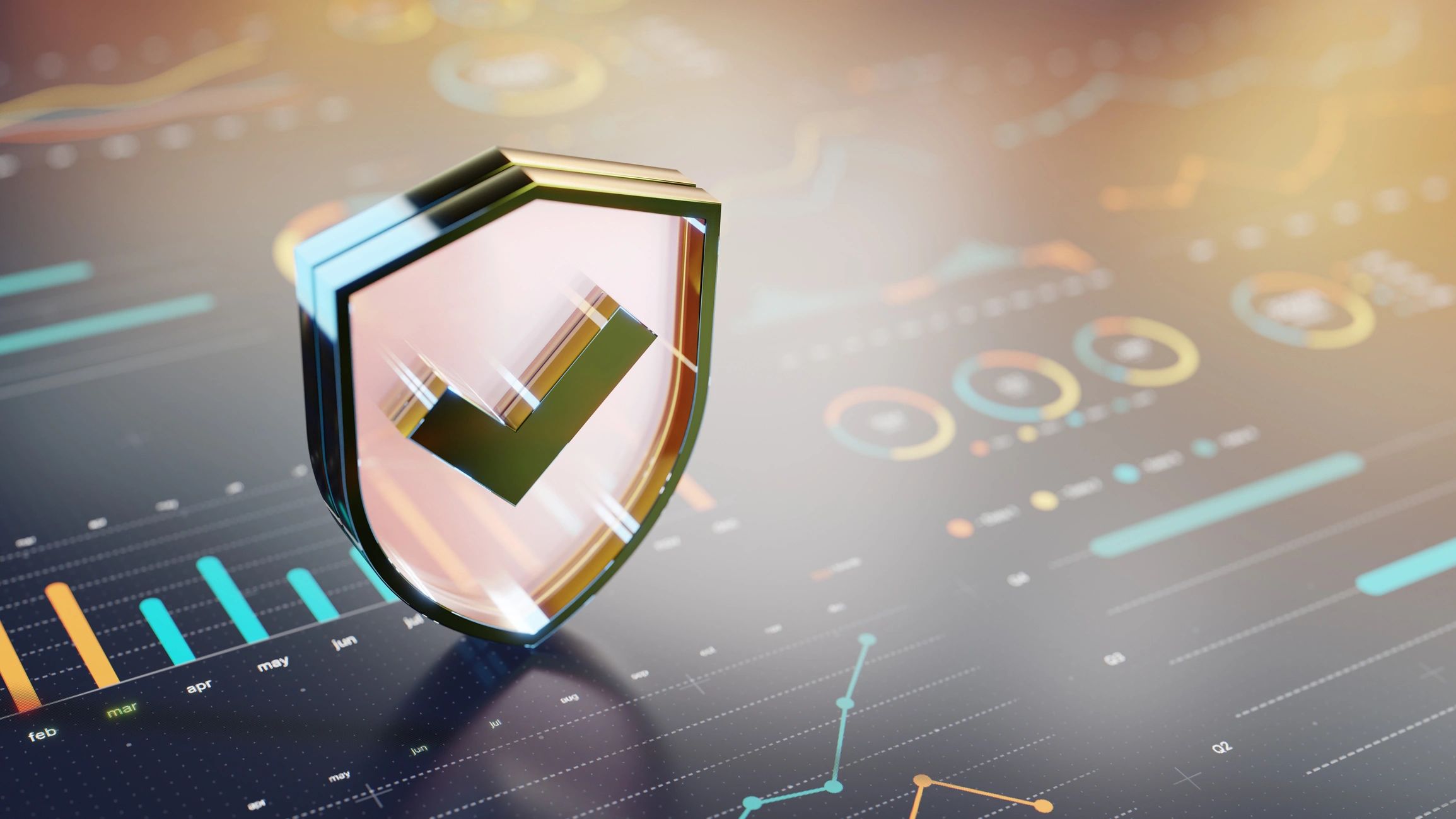 Shield protecting a secure data layer